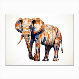 Geometric Elephant Canvas Print