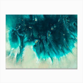 Aqua Echoes 1 Canvas Print