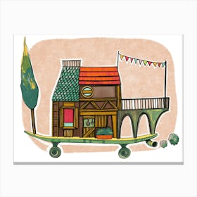 Kid's Skate House Canvas Print