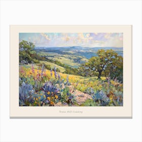 Western Landscapes Texas Hill Country 3 Poster Canvas Print