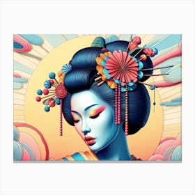 Japan Geisha Visual 127 Canvas Print