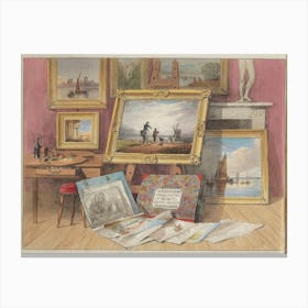 The Young Artist S Companion, David Cox Canvas Print