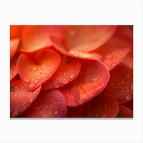 Close Up Of Flower Petals Reality Canvas Print