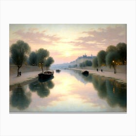 Bateaux On The Seine Canvas Print