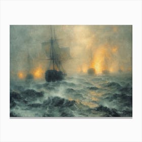 The fog of war Canvas Print