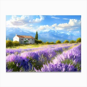 Lavender Field Canvas Print