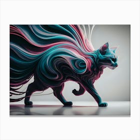 Abstract Cat 22 Canvas Print