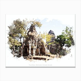 Prasat Banan, Northwestern Cambodia, Cambodia Canvas Print