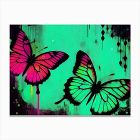 Two Butterflies Canvas Print