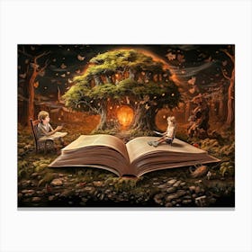 Joy Of Reading 22 Canvas Print