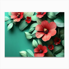 Paper Flowers 57 Canvas Print