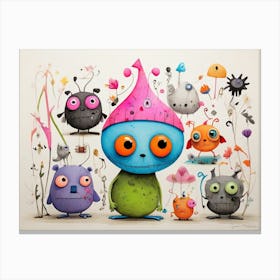 Monsters 4 Canvas Print