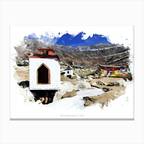 Chim Puk Hermitage, Ü, Tibet Canvas Print