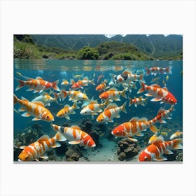 Koi Fishes Canvas Print