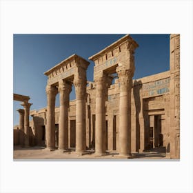 Egyptian Temple 1 Canvas Print