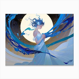 Blue Moon Canvas Print