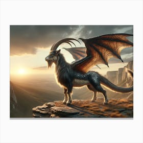 Dragon Goat Canvas Print