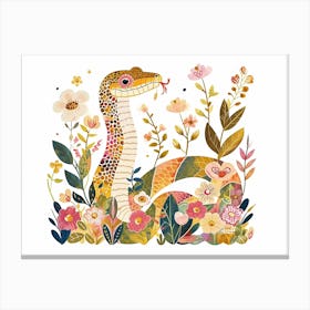 Little Floral Cobra 6 Canvas Print