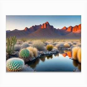 Desertevening Canvas Print