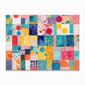 Colorful Squares Canvas Print