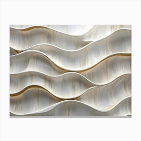 Wavy Wall Canvas Print