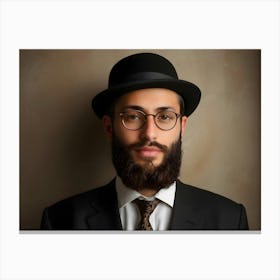 Jewish Man Portrait 03 1 Canvas Print