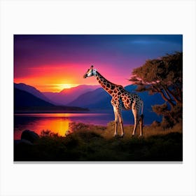 Majestic Giraffe - AfriDesigns Canvas Print