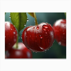 Cherry Dew Canvas Print