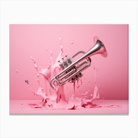 Trumpet Splash Canvas Print