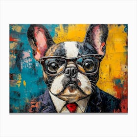 This Frenchie Is All Business Canvas Print