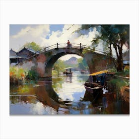 Sozhou Canal Canvas Print