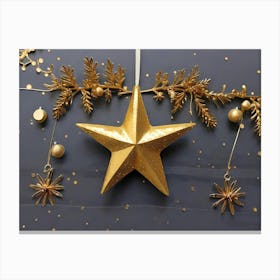 Gold Star Canvas Print