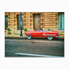 Red Convertible Canvas Print