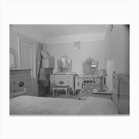 Bedroom Of Nathan Katz Apartment, East 168th Street, Bronx, New York By Russell Lee Canvas Print