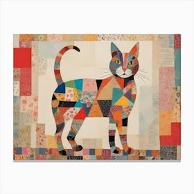 Cat Quilt Canvas Print