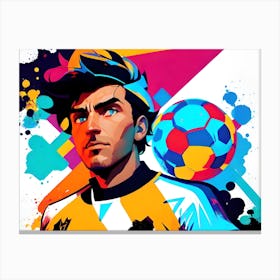 Soccer Player Canvas Print