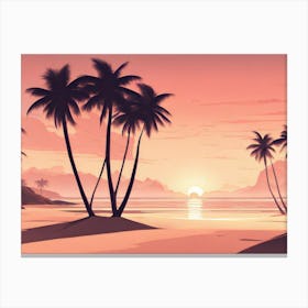 Vector Landscape 3 Canvas Print