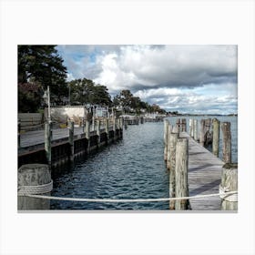 Pier On The Water Canvas Print