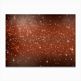 Brown Shades Shining Star Background Canvas Print