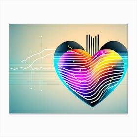 Heart - Heart Stock Videos & Royalty-Free Footage Canvas Print