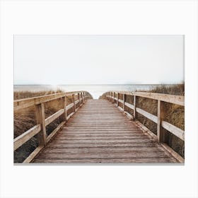 Wooden Walkway To The Beach 1 Canvas Print