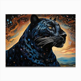 Black Jaguar 6 Canvas Print