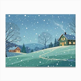 Winter Landscape Canvas Print