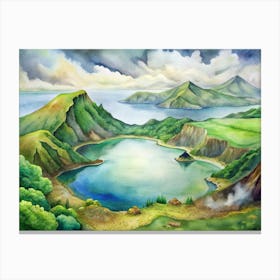 Azure Lake Canvas Print