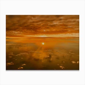Sunset From An Airplane (Shots From Airplanes Series) Canvas Print