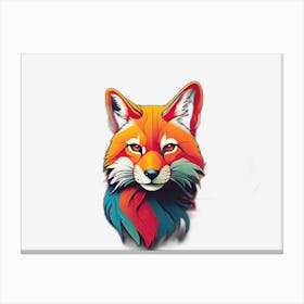 Fox Head Canvas Print