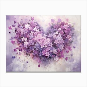 Heart Of Purple Canvas Print