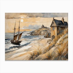 European Coastal Painting (77) Canvas Print