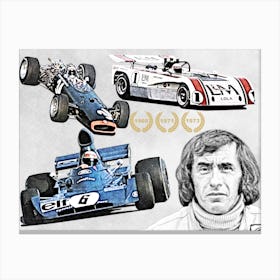 Legends of Formula One: Jackie Stewart Canvas Print