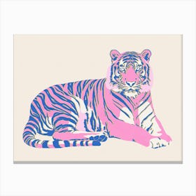 Relaxing Tiger 4 Canvas Print